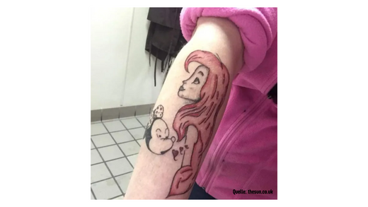 Disney-Tattoo geht viral: Wenn gute Ideen auf schlechtes Handwerk treffen