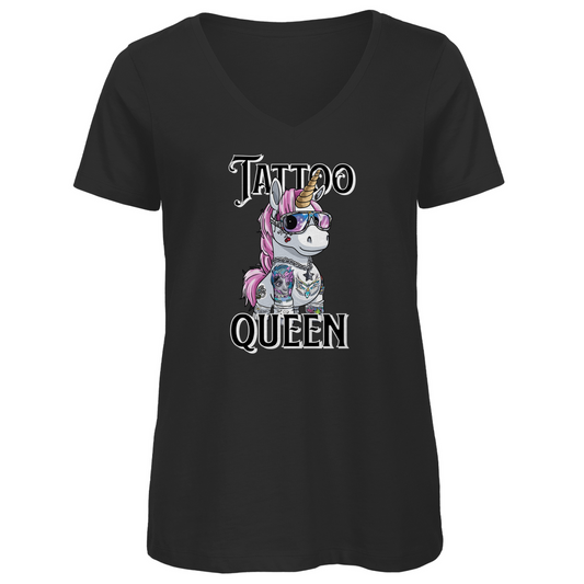 Tattoo Queen - Damen Shirt Clothes  Schwarz XS  Tattoo Fashion von inked-mafia.de. Dieses Teil gehört in jeden Kleiderschrank eines inked-rebels! Finde ideale Geschenke für Tätowierte, Tattoofans oder Tätowierer.