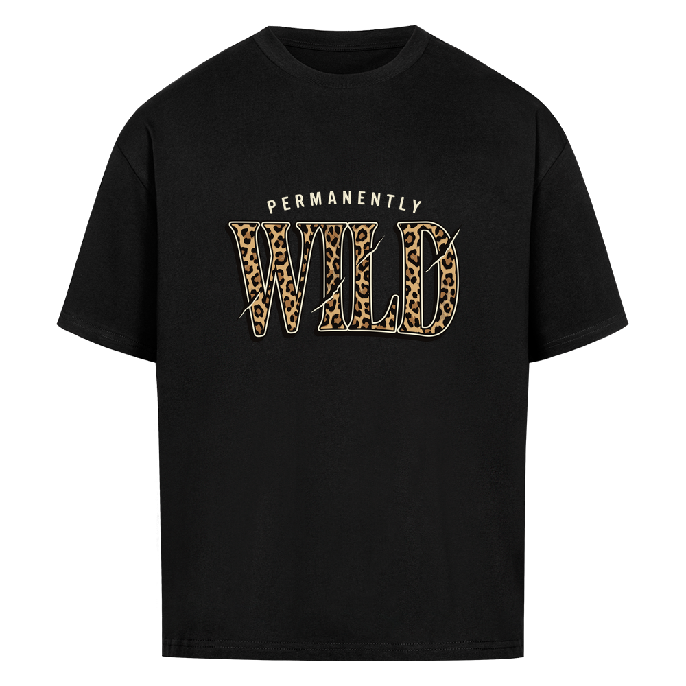 Permanently Wild - Heavy Oversized Shirt T-Shirt XS Schwarz Tattoo Fashion von inked-mafia.de. Dieses Teil gehört in jeden Kleiderschrank eines inked-rebels! Finde ideale Geschenke für Tätowierte, Tattoofans oder Tätowierer.