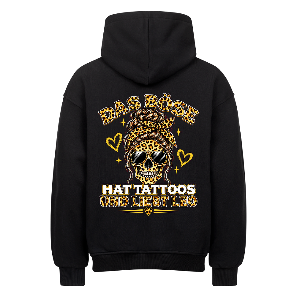Das Böse - Heavy Oversized Backprint Hoodie Hoodie XS Schwarz Tattoo Fashion von inked-mafia.de. Dieses Teil gehört in jeden Kleiderschrank eines inked-rebels! Finde ideale Geschenke für Tätowierte, Tattoofans oder Tätowierer.