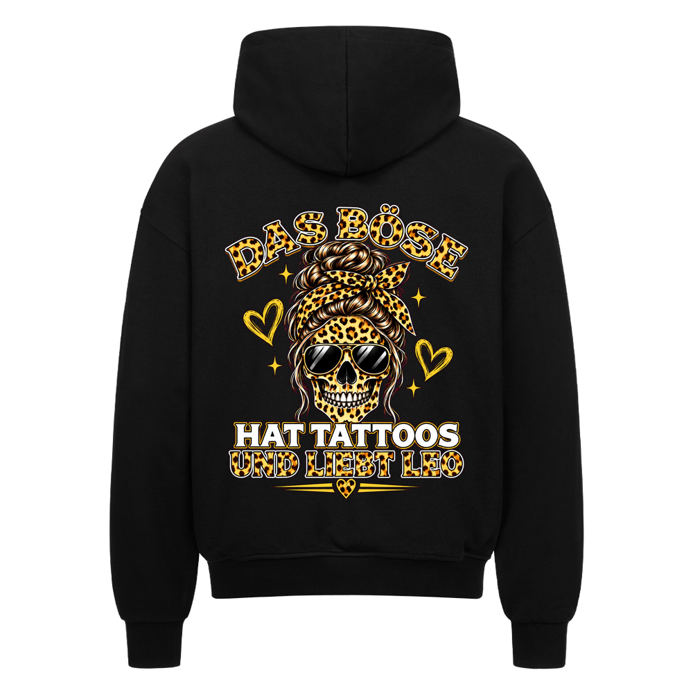 Das Böse - Heavy Oversized Backprint Zipper Hoodie S Schwarz Tattoo Fashion von inked-mafia.de. Dieses Teil gehört in jeden Kleiderschrank eines inked-rebels! Finde ideale Geschenke für Tätowierte, Tattoofans oder Tätowierer.