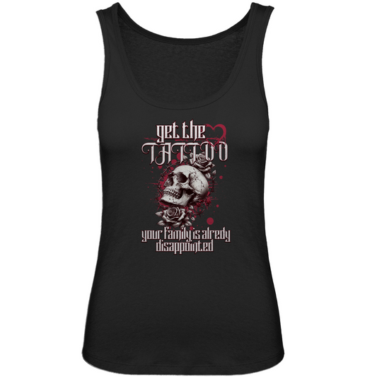 Disappointed - Damen Tank Top Clothes Schwarz XS Tattoo Fashion von inked-mafia.de. Dieses Teil gehört in jeden Kleiderschrank eines inked-rebels! Finde ideale Geschenke für Tätowierte, Tattoofans oder Tätowierer.