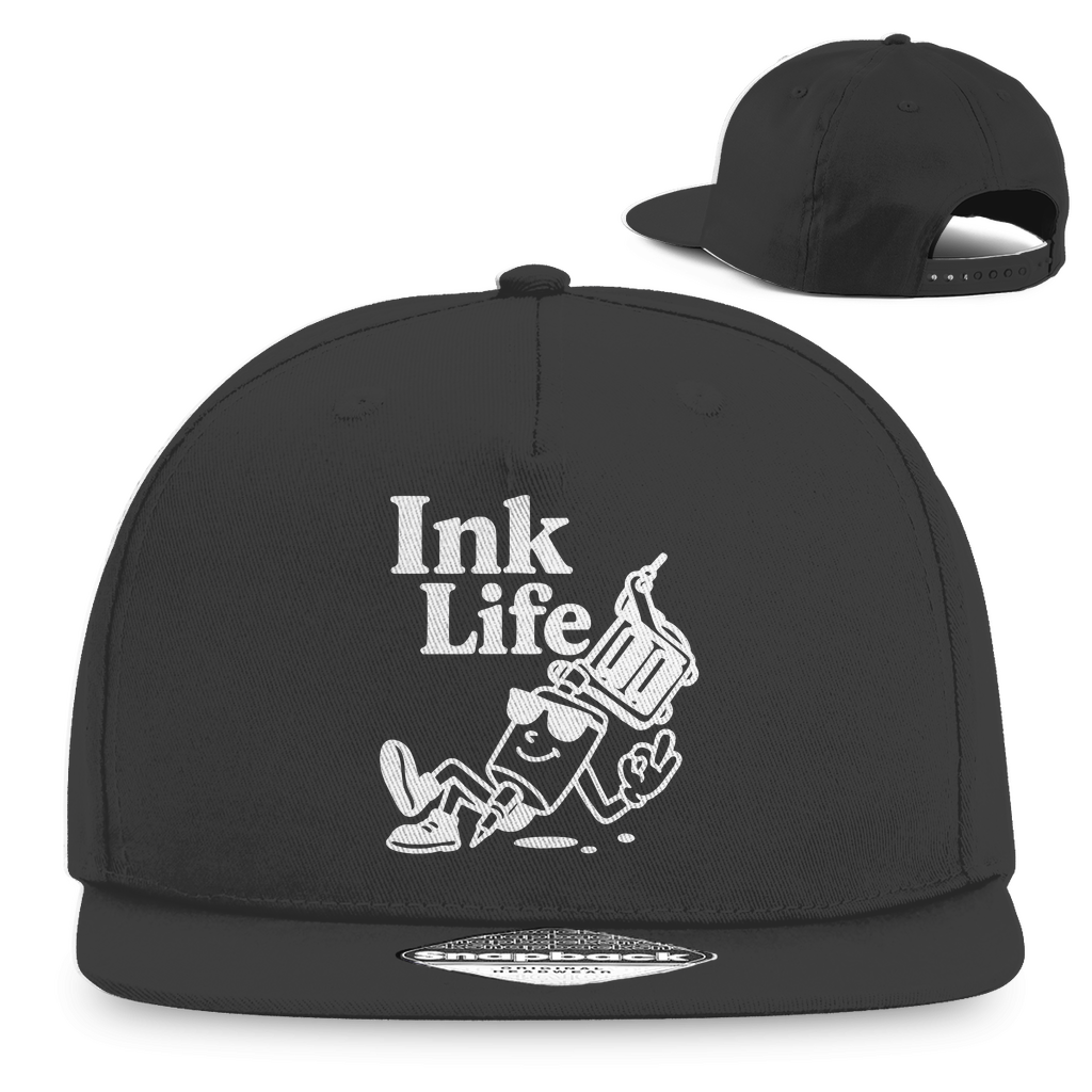 Ink Life - Snapback Cap Accessories Grau Tattoo Fashion von inked-mafia.de. Dieses Teil gehört in jeden Kleiderschrank eines inked-rebels! Finde ideale Geschenke für Tätowierte, Tattoofans oder Tätowierer.