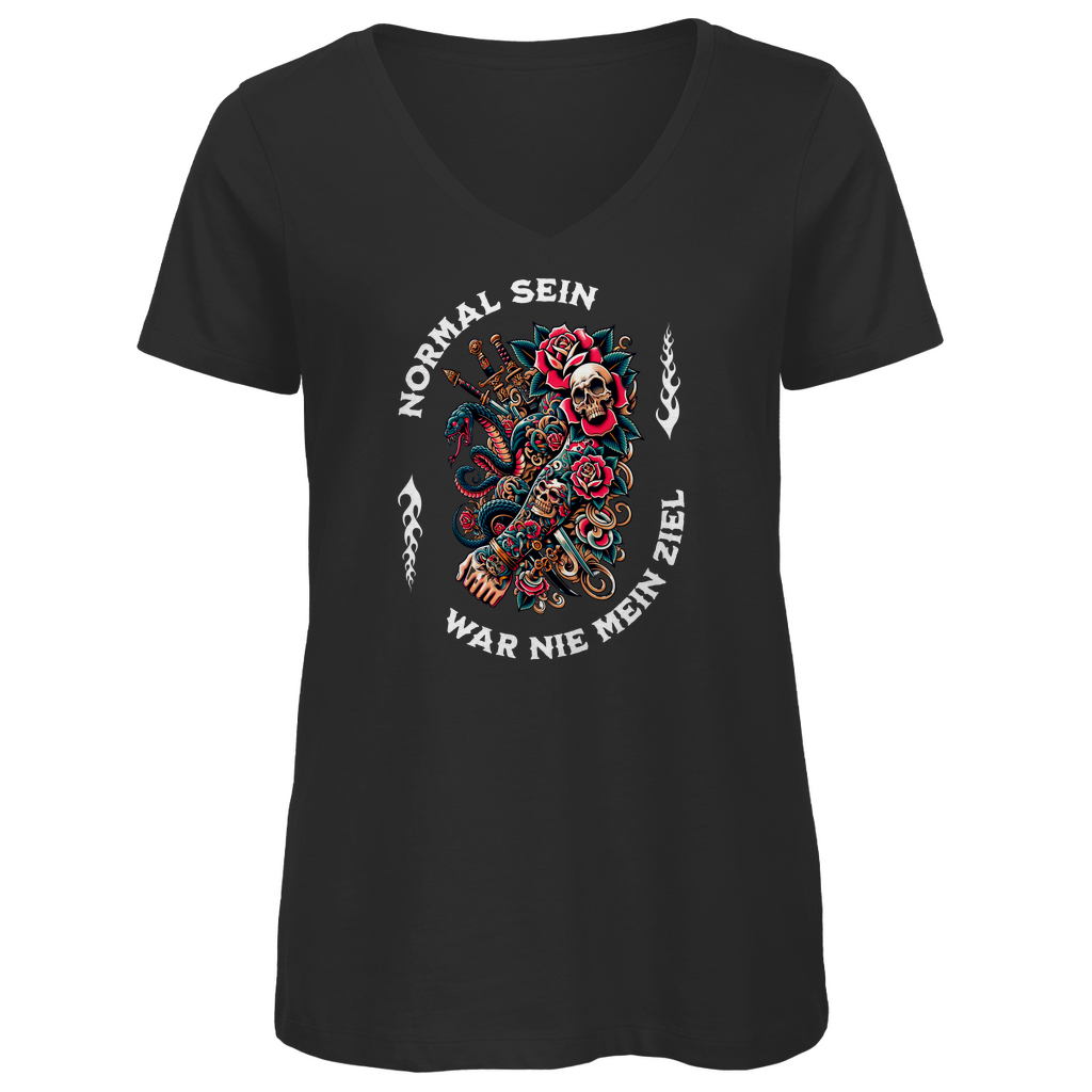 Normal - Damen Shirt Clothes  Schwarz XS  Tattoo Fashion von inked-mafia.de. Dieses Teil gehört in jeden Kleiderschrank eines inked-rebels! Finde ideale Geschenke für Tätowierte, Tattoofans oder Tätowierer.