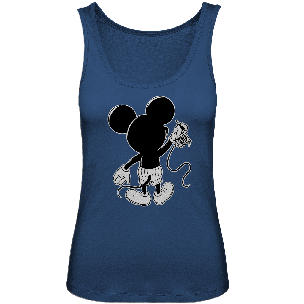 Inking Mouse - Damen Tank Top Clothes Navy Blue XS Tattoo Fashion von inked-mafia.de. Dieses Teil gehört in jeden Kleiderschrank eines inked-rebels! Finde ideale Geschenke für Tätowierte, Tattoofans oder Tätowierer.