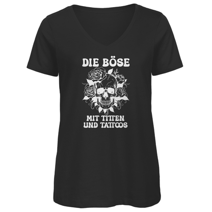 Die Böse - Damen Shirt Clothes  Schwarz XS  Tattoo Fashion von inked-mafia.de. Dieses Teil gehört in jeden Kleiderschrank eines inked-rebels! Finde ideale Geschenke für Tätowierte, Tattoofans oder Tätowierer.