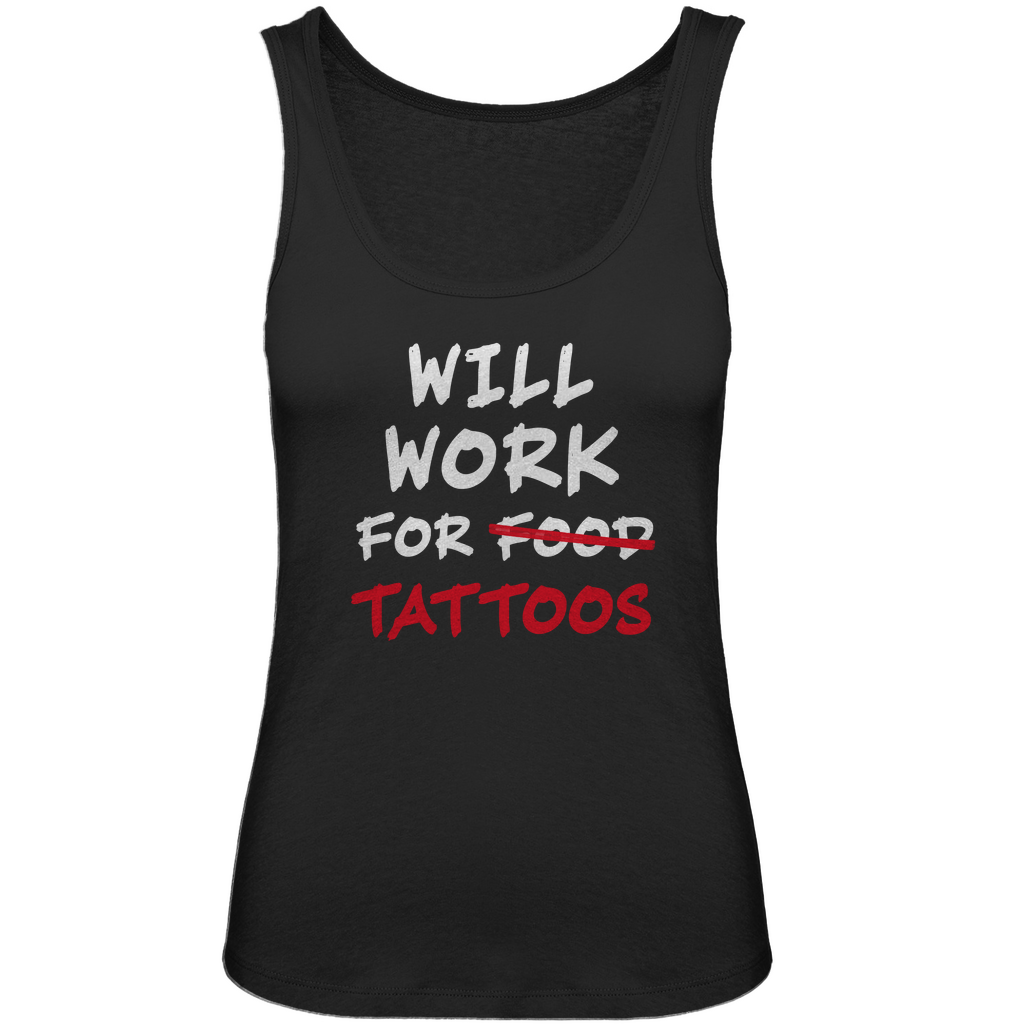 Food - Damen Tank Top Clothes Schwarz XS Tattoo Fashion von inked-mafia.de. Dieses Teil gehört in jeden Kleiderschrank eines inked-rebels! Finde ideale Geschenke für Tätowierte, Tattoofans oder Tätowierer.