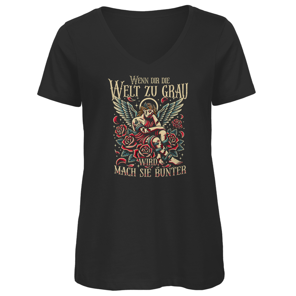 Bunter - Damen Shirt Clothes  Schwarz XS  Tattoo Fashion von inked-mafia.de. Dieses Teil gehört in jeden Kleiderschrank eines inked-rebels! Finde ideale Geschenke für Tätowierte, Tattoofans oder Tätowierer.