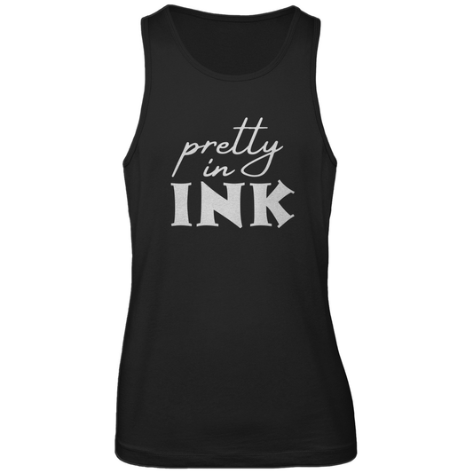 Pretty in ink - Herren Tank Top Clothes  Schwarz S  Tattoo Fashion von inked-mafia.de. Dieses Teil gehört in jeden Kleiderschrank eines inked-rebels! Finde ideale Geschenke für Tätowierte, Tattoofans oder Tätowierer.