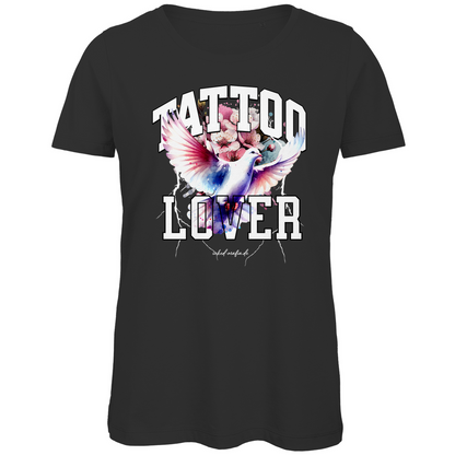 Tattoolover - Damen Shirt Clothes  Schwarz XS  Tattoo Fashion von inked-mafia.de. Dieses Teil gehört in jeden Kleiderschrank eines inked-rebels! Finde ideale Geschenke für Tätowierte, Tattoofans oder Tätowierer.