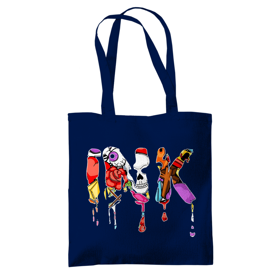 Ink - Jutebeutel Accessories Navy Blue Tattoo Fashion von inked-mafia.de. Dieses Teil gehört in jeden Kleiderschrank eines inked-rebels! Finde ideale Geschenke für Tätowierte, Tattoofans oder Tätowierer.