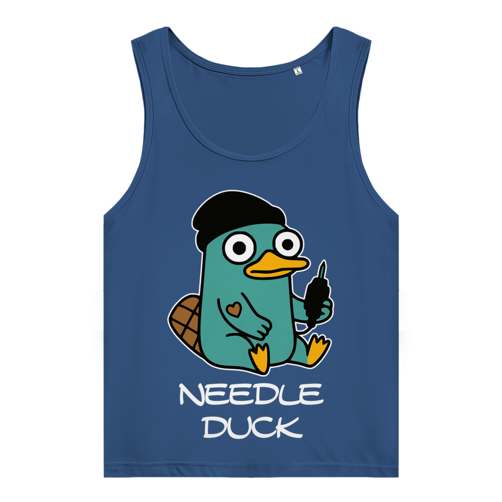 Needle Duck - Damen Tank Top Clothes Navy Blue XS Tattoo Fashion von inked-mafia.de. Dieses Teil gehört in jeden Kleiderschrank eines inked-rebels! Finde ideale Geschenke für Tätowierte, Tattoofans oder Tätowierer.