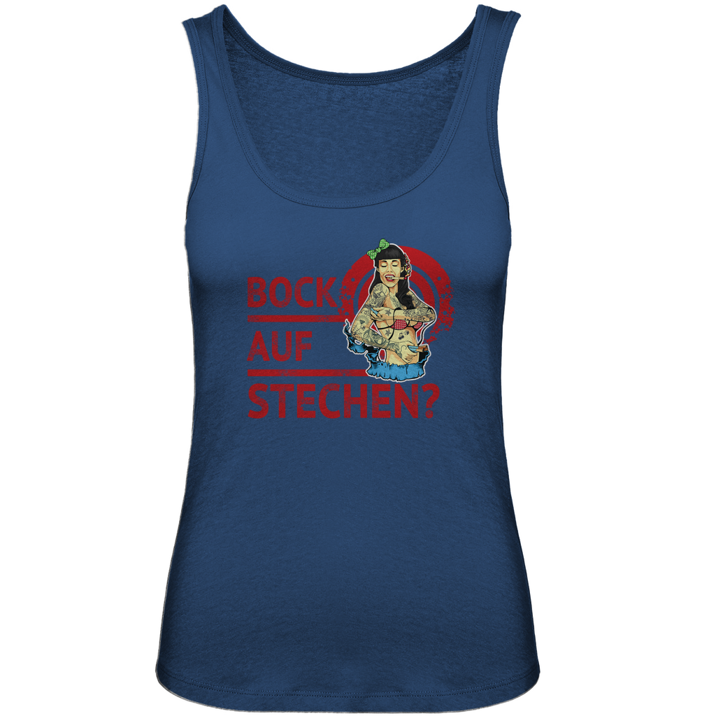 Bock auf Stechen - Damen Tank Top Clothes Navy Blue XS Tattoo Fashion von inked-mafia.de. Dieses Teil gehört in jeden Kleiderschrank eines inked-rebels! Finde ideale Geschenke für Tätowierte, Tattoofans oder Tätowierer.