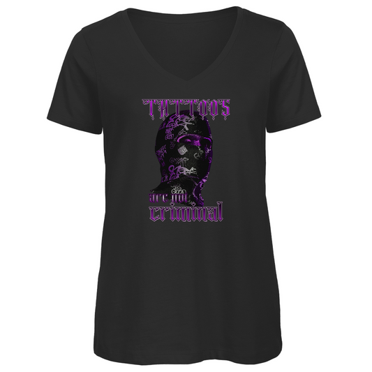 Criminal - Damen Shirt Clothes Schwarz XS Tattoo Fashion von inked-mafia.de. Dieses Teil gehört in jeden Kleiderschrank eines inked-rebels! Finde ideale Geschenke für Tätowierte, Tattoofans oder Tätowierer.