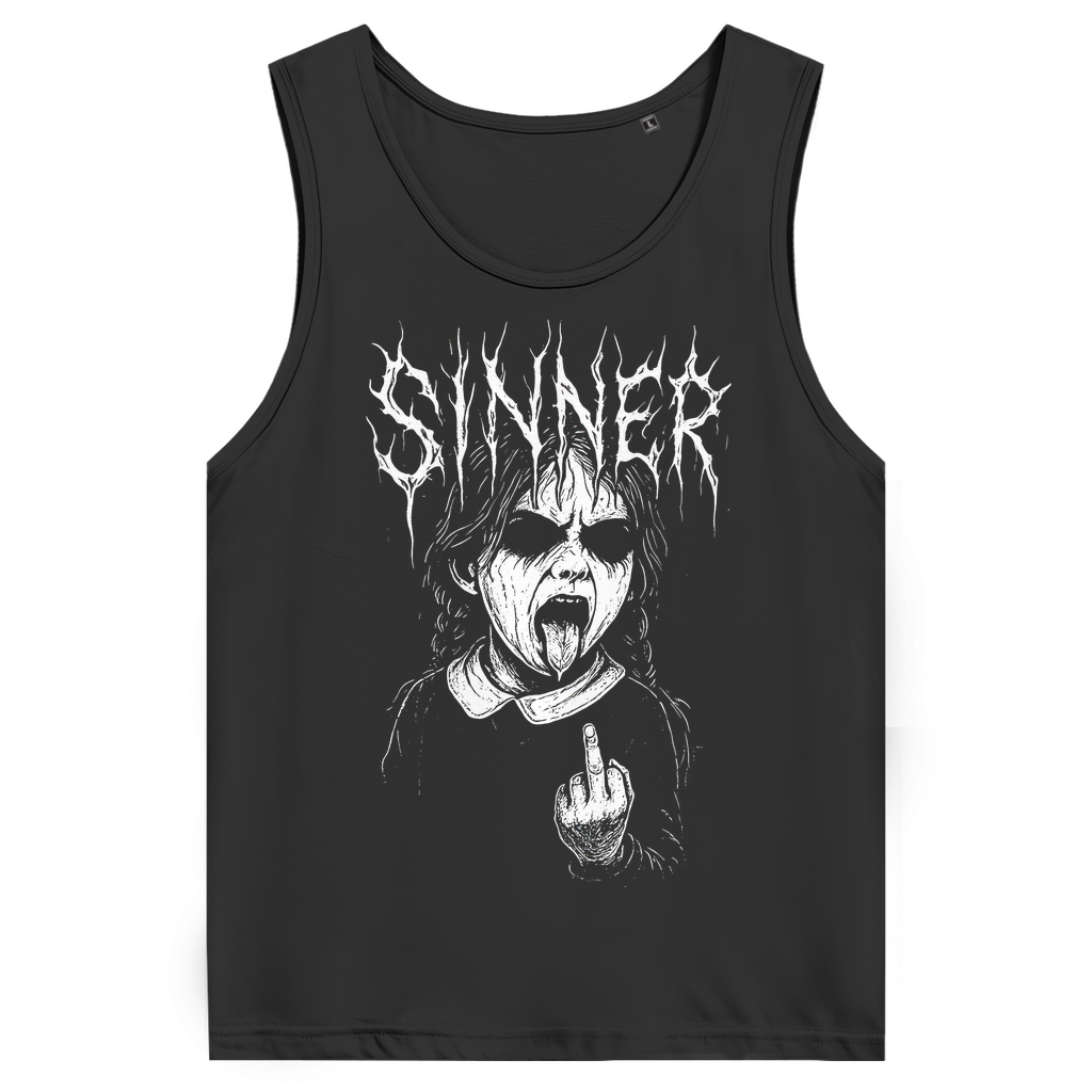 Sinner - Herren Tank Top Clothes Schwarz S Tattoo Fashion von inked-mafia.de. Dieses Teil gehört in jeden Kleiderschrank eines inked-rebels! Finde ideale Geschenke für Tätowierte, Tattoofans oder Tätowierer.