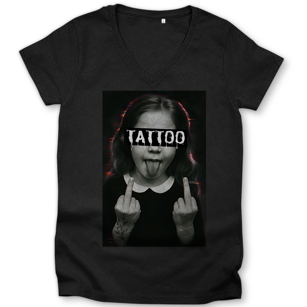 Tattoo - Damen Shirt Clothes Schwarz XS Tattoo Fashion von inked-mafia.de. Dieses Teil gehört in jeden Kleiderschrank eines inked-rebels! Finde ideale Geschenke für Tätowierte, Tattoofans oder Tätowierer.