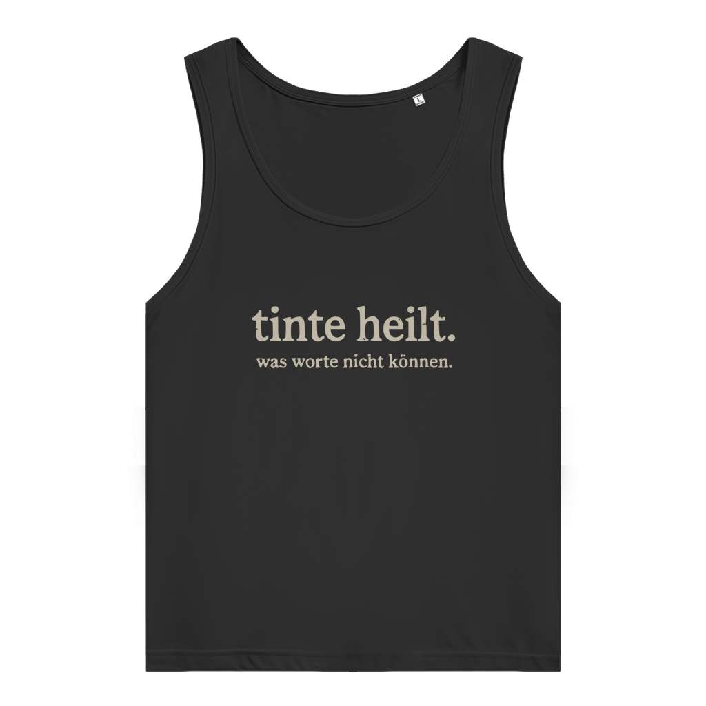 tinte heilt. - Damen Tank Top Clothes Schwarz XS Tattoo Fashion von inked-mafia.de. Dieses Teil gehört in jeden Kleiderschrank eines inked-rebels! Finde ideale Geschenke für Tätowierte, Tattoofans oder Tätowierer.