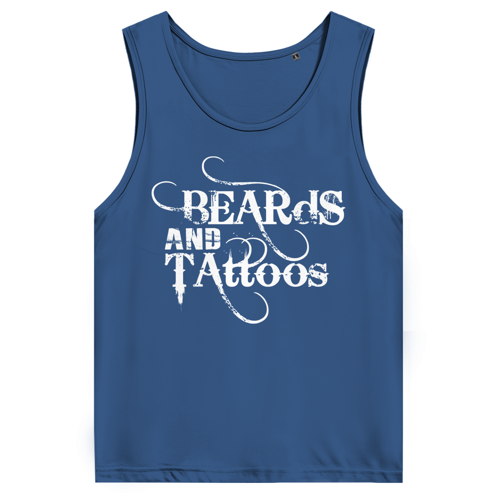 Beards - Herren Tank Top Clothes Navy Blue S Tattoo Fashion von inked-mafia.de. Dieses Teil gehört in jeden Kleiderschrank eines inked-rebels! Finde ideale Geschenke für Tätowierte, Tattoofans oder Tätowierer.