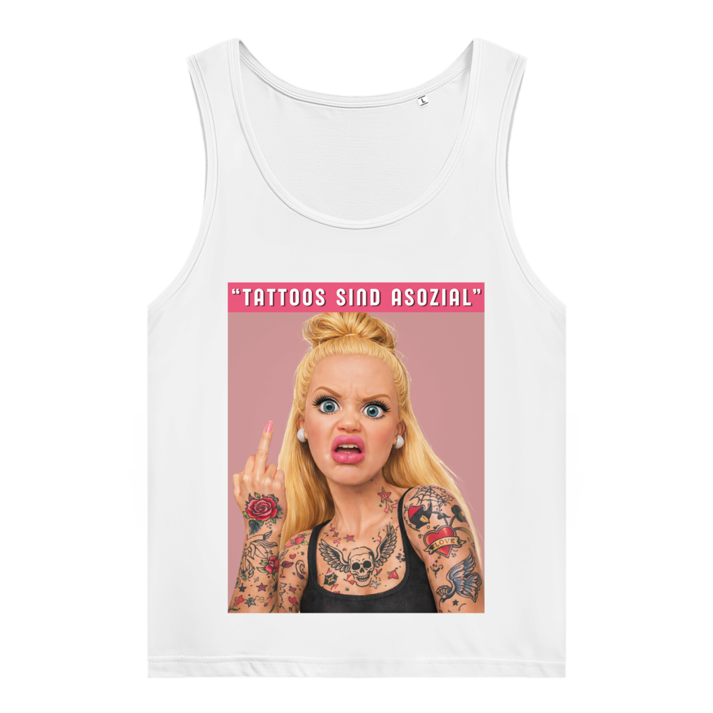 Asozial - Damen Tank Top Clothes Weiß XS Tattoo Fashion von inked-mafia.de. Dieses Teil gehört in jeden Kleiderschrank eines inked-rebels! Finde ideale Geschenke für Tätowierte, Tattoofans oder Tätowierer.