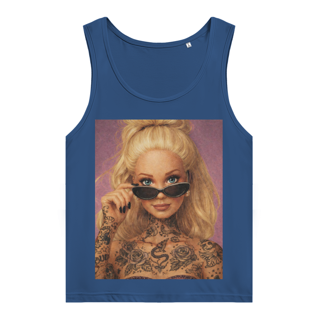 Barbie Girl - Damen Tank Top Clothes Navy Blue XS Tattoo Fashion von inked-mafia.de. Dieses Teil gehört in jeden Kleiderschrank eines inked-rebels! Finde ideale Geschenke für Tätowierte, Tattoofans oder Tätowierer.