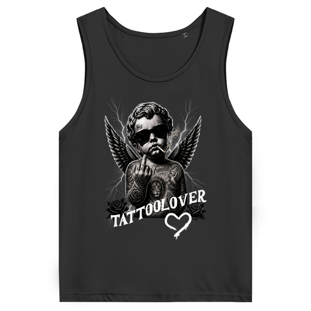 Tattoolover - Herren Tank Top Clothes Schwarz S Tattoo Fashion von inked-mafia.de. Dieses Teil gehört in jeden Kleiderschrank eines inked-rebels! Finde ideale Geschenke für Tätowierte, Tattoofans oder Tätowierer.