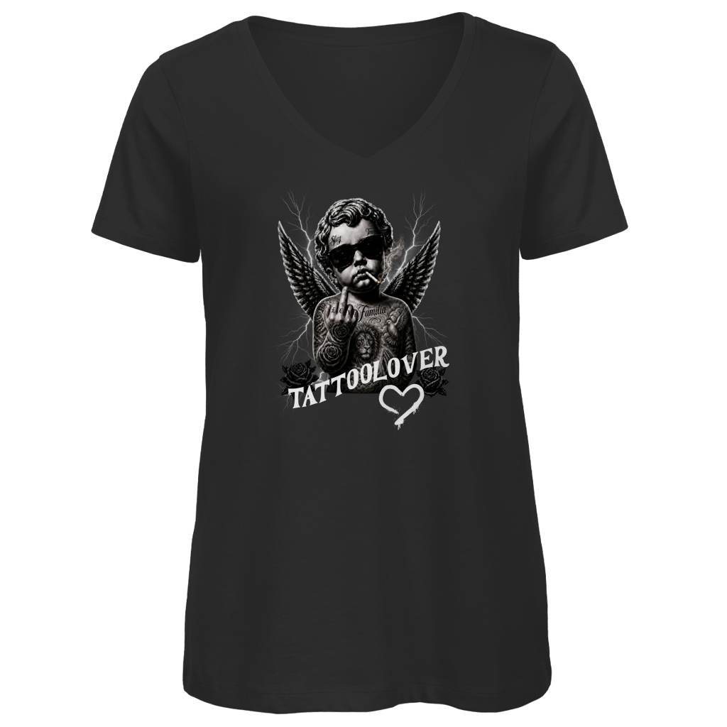 Tattoolover - Damen Shirt Clothes Black XS Tattoo Fashion von inked-mafia.de. Dieses Teil gehört in jeden Kleiderschrank eines inked-rebels! Finde ideale Geschenke für Tätowierte, Tattoofans oder Tätowierer.