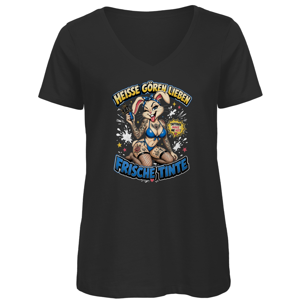 Frische Tinte - Damen Shirt Clothes Schwarz XS Tattoo Fashion von inked-mafia.de. Dieses Teil gehört in jeden Kleiderschrank eines inked-rebels! Finde ideale Geschenke für Tätowierte, Tattoofans oder Tätowierer.