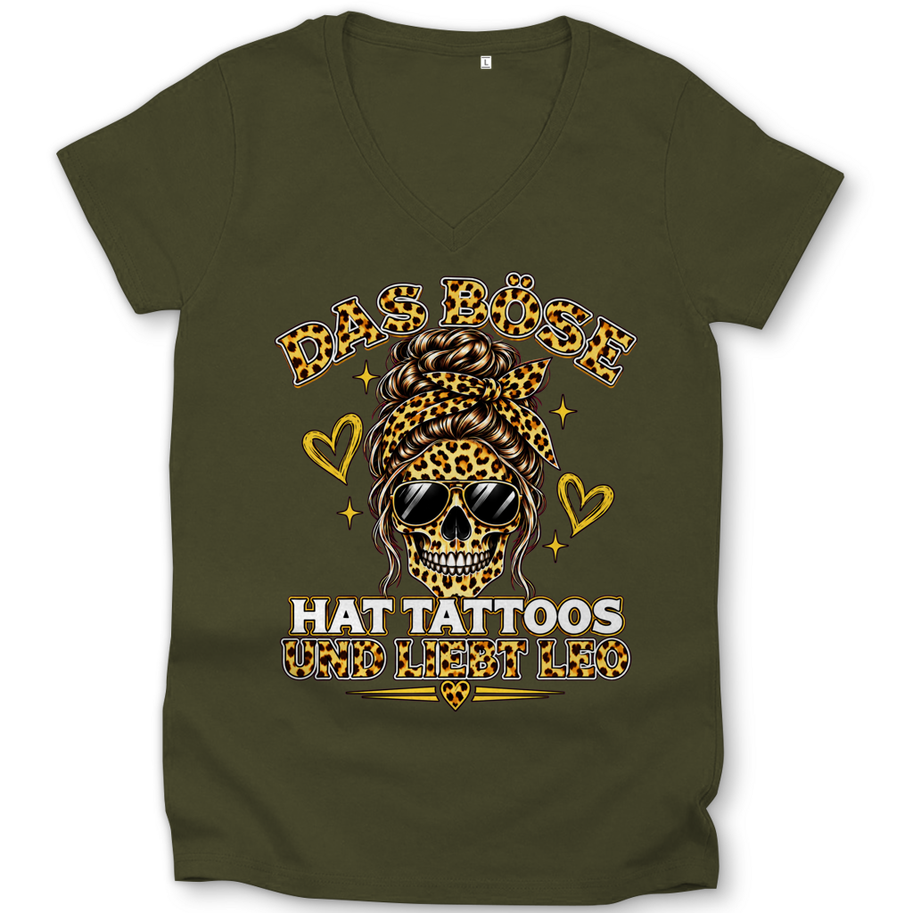 Das Böse - Damen T-Shirt Clothes Khaki XS Tattoo Fashion von inked-mafia.de. Dieses Teil gehört in jeden Kleiderschrank eines inked-rebels! Finde ideale Geschenke für Tätowierte, Tattoofans oder Tätowierer.