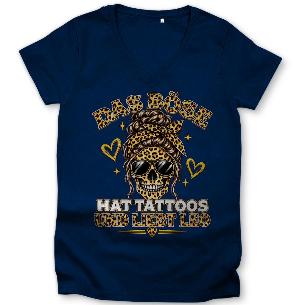 Das Böse - Damen T-Shirt Clothes Navy Blue XS Tattoo Fashion von inked-mafia.de. Dieses Teil gehört in jeden Kleiderschrank eines inked-rebels! Finde ideale Geschenke für Tätowierte, Tattoofans oder Tätowierer.