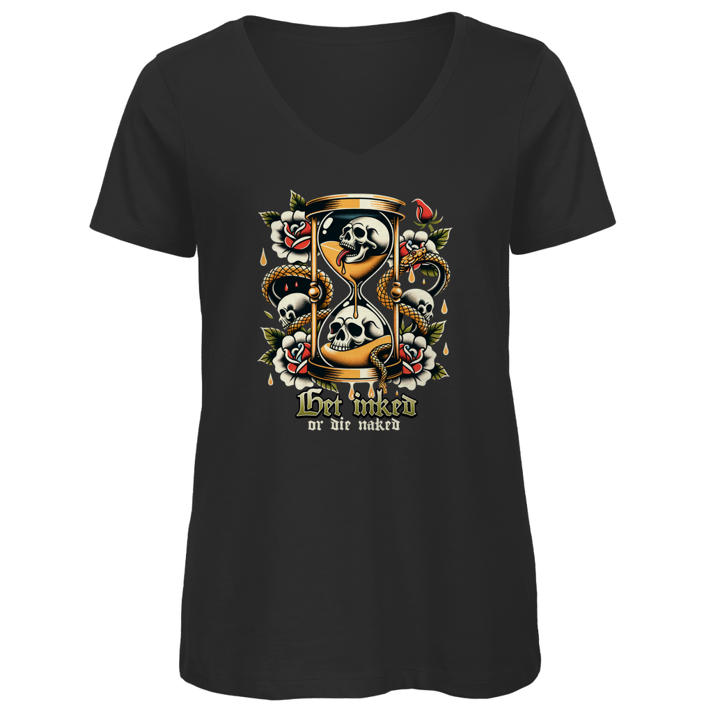 Get inked - Damen Shirt Clothes Schwarz XS Tattoo Fashion von inked-mafia.de. Dieses Teil gehört in jeden Kleiderschrank eines inked-rebels! Finde ideale Geschenke für Tätowierte, Tattoofans oder Tätowierer.