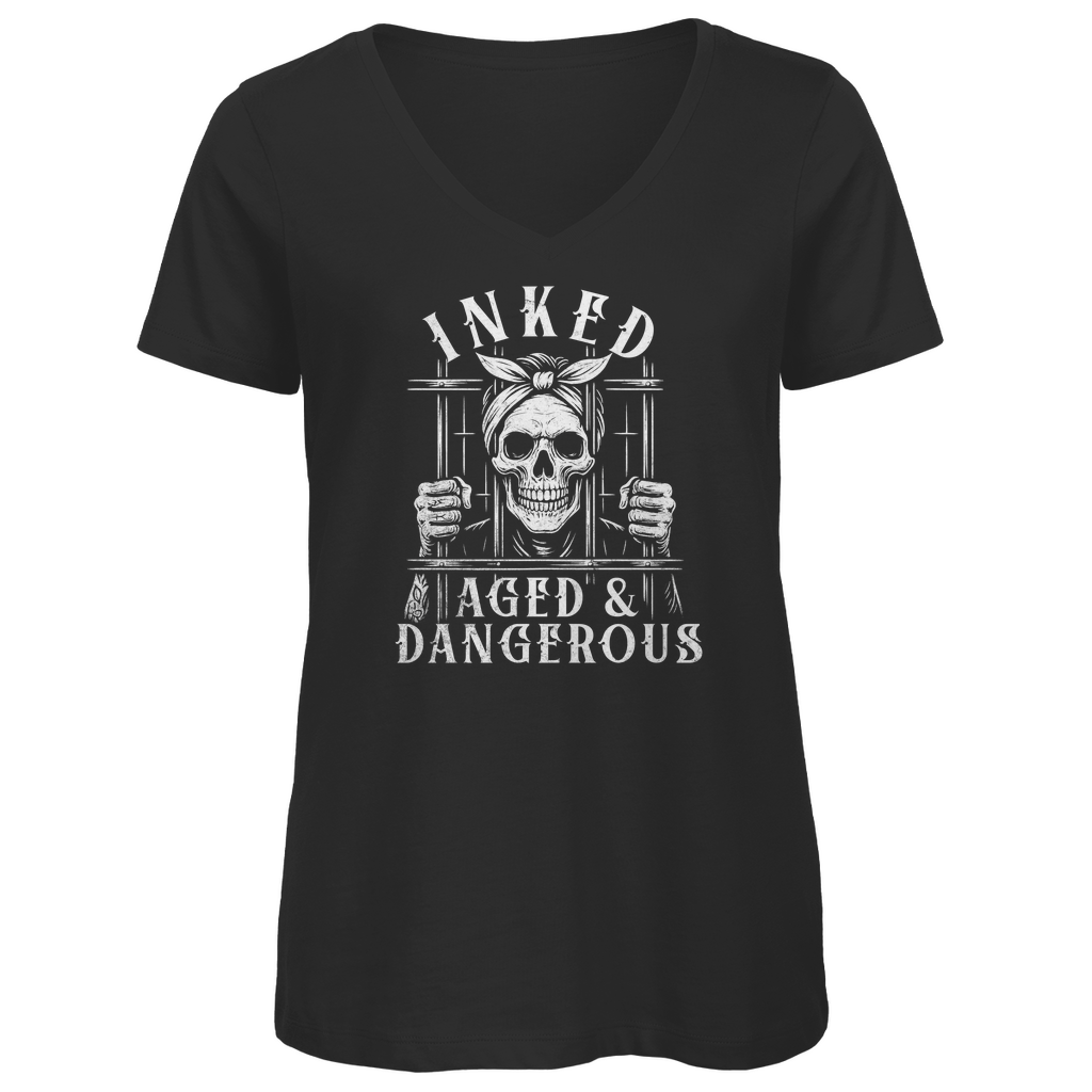 Dangerous - Damen Shirt Clothes Schwarz XS Tattoo Fashion von inked-mafia.de. Dieses Teil gehört in jeden Kleiderschrank eines inked-rebels! Finde ideale Geschenke für Tätowierte, Tattoofans oder Tätowierer.