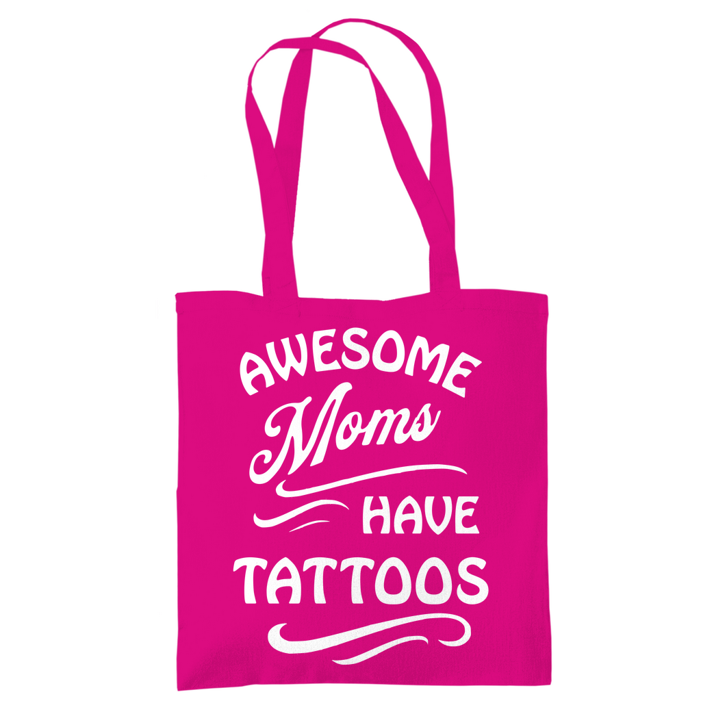 Awesome Moms - Jutebeutel Accessories Rosa Tattoo Fashion von inked-mafia.de. Dieses Teil gehört in jeden Kleiderschrank eines inked-rebels! Finde ideale Geschenke für Tätowierte, Tattoofans oder Tätowierer.