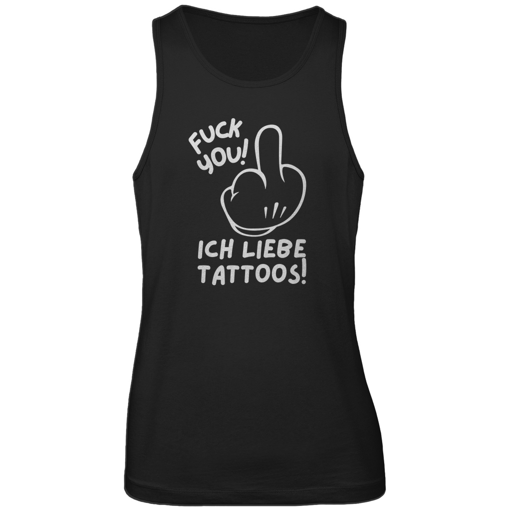 Fuck you - Herren Tank Top Clothes Schwarz S Tattoo Fashion von inked-mafia.de. Dieses Teil gehört in jeden Kleiderschrank eines inked-rebels! Finde ideale Geschenke für Tätowierte, Tattoofans oder Tätowierer.