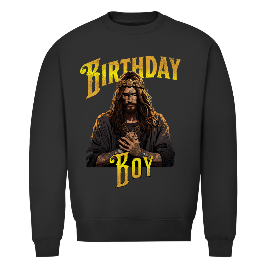 Birtday Boy - Unisex Weihnachtssweater Clothes  Schwarz XS  Tattoo Fashion von inked-mafia.de. Dieses Teil gehört in jeden Kleiderschrank eines inked-rebels! Finde ideale Geschenke für Tätowierte, Tattoofans oder Tätowierer.