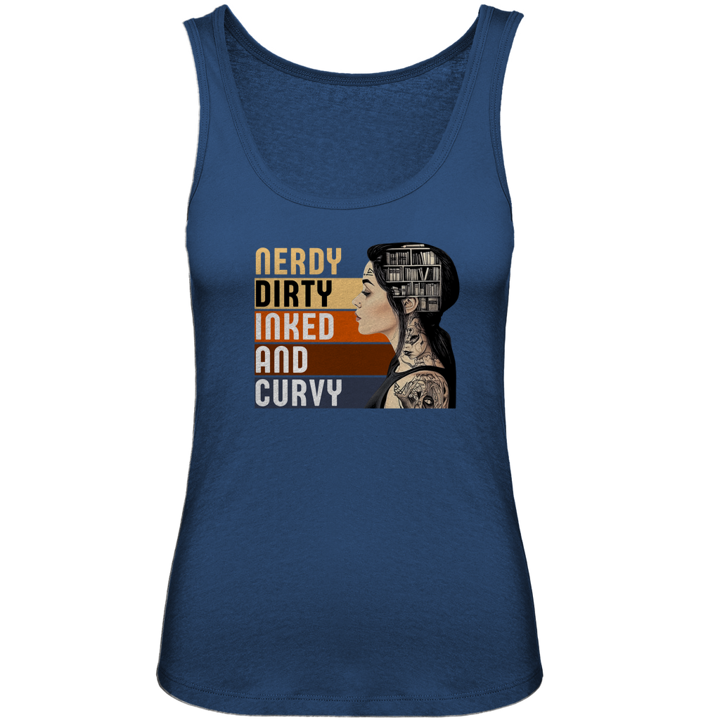 Nerdy - Damen Tank Top Clothes Navy Blue XS Tattoo Fashion von inked-mafia.de. Dieses Teil gehört in jeden Kleiderschrank eines inked-rebels! Finde ideale Geschenke für Tätowierte, Tattoofans oder Tätowierer.