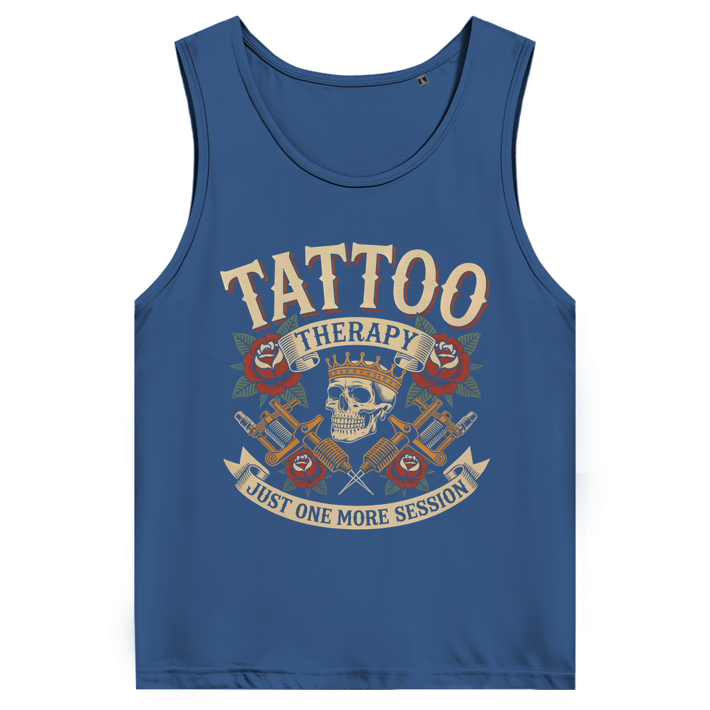 One more Session - Herren Tank Top Clothes Navy Blue S Tattoo Fashion von inked-mafia.de. Dieses Teil gehört in jeden Kleiderschrank eines inked-rebels! Finde ideale Geschenke für Tätowierte, Tattoofans oder Tätowierer.