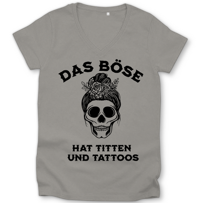 Das Böse - Damen Shirt Clothes     Tattoo Fashion von inked-mafia.de. Dieses Teil gehört in jeden Kleiderschrank eines inked-rebels! Finde ideale Geschenke für Tätowierte, Tattoofans oder Tätowierer.