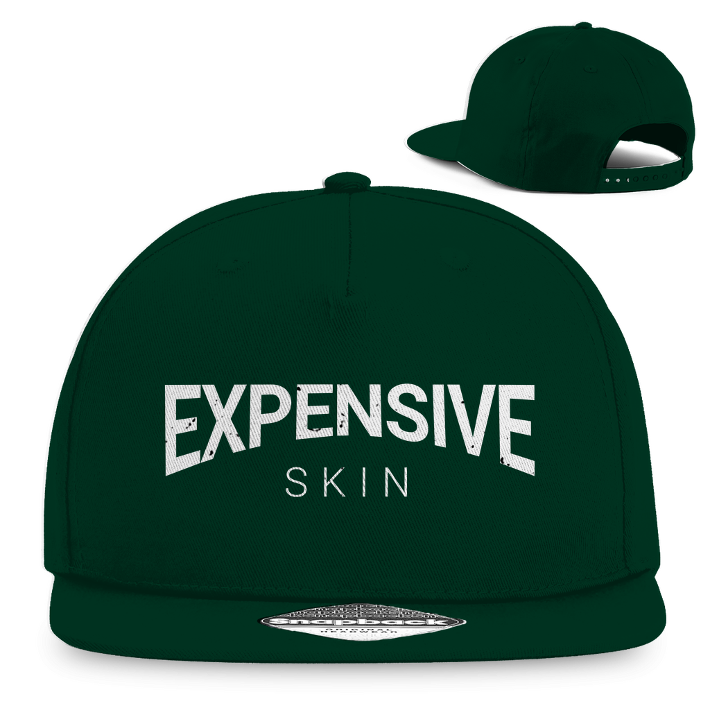 Expensive Skin - Snapback Cap Accessories Dunkelgrün Tattoo Fashion von inked-mafia.de. Dieses Teil gehört in jeden Kleiderschrank eines inked-rebels! Finde ideale Geschenke für Tätowierte, Tattoofans oder Tätowierer.