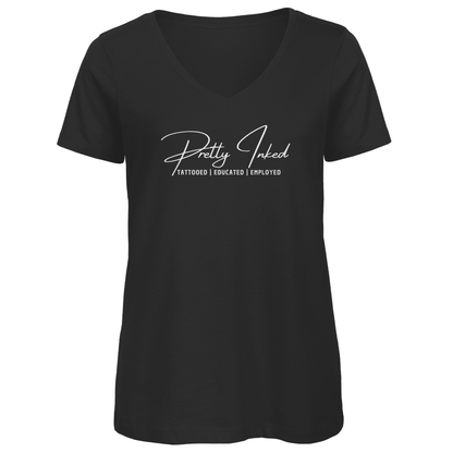 Pretty Inked - Damen Shirt Clothes  Schwarz XS  Tattoo Fashion von inked-mafia.de. Dieses Teil gehört in jeden Kleiderschrank eines inked-rebels! Finde ideale Geschenke für Tätowierte, Tattoofans oder Tätowierer.