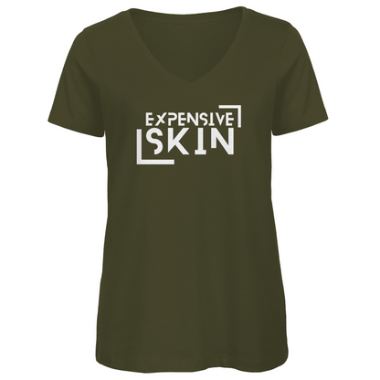 Expensive Skin - Damen Shirt Clothes  Khaki XS  Tattoo Fashion von inked-mafia.de. Dieses Teil gehört in jeden Kleiderschrank eines inked-rebels! Finde ideale Geschenke für Tätowierte, Tattoofans oder Tätowierer.