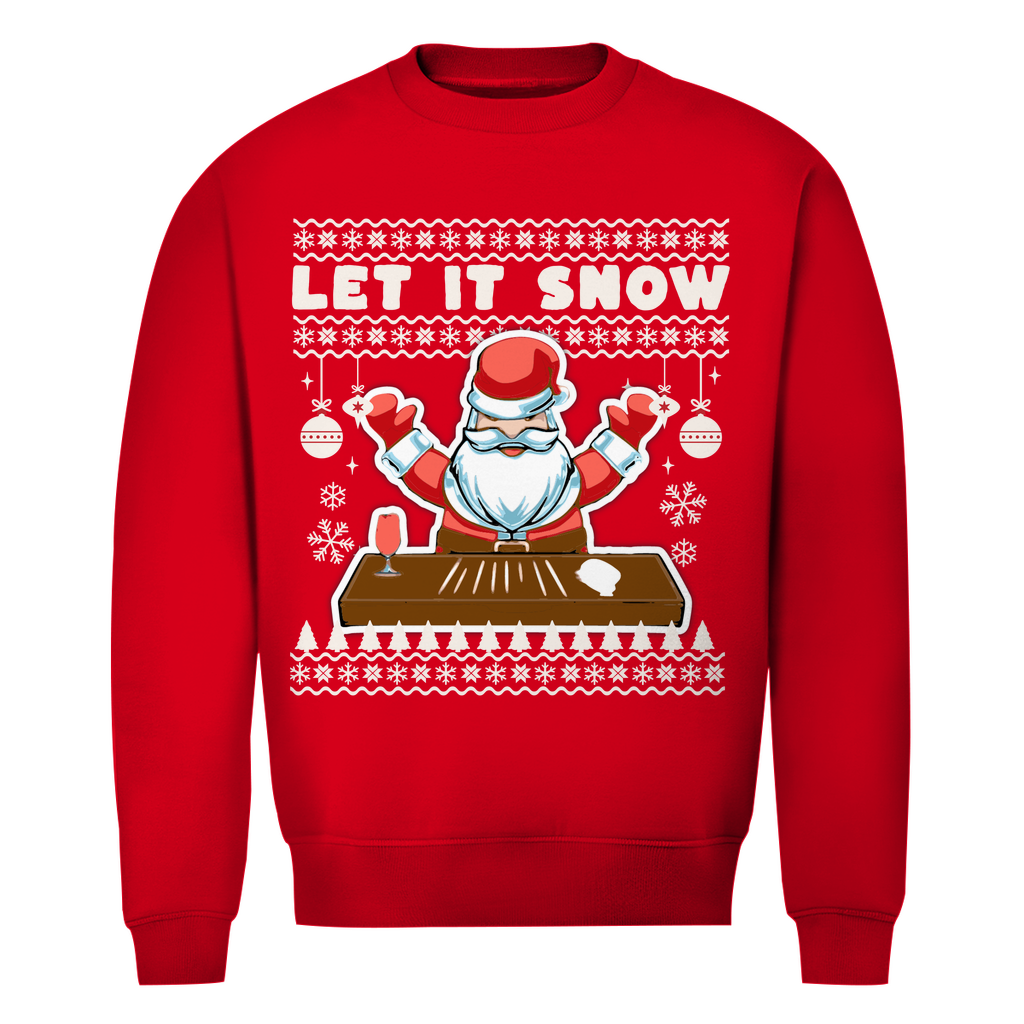 Snow - Unisex Weihnachtssweater Clothes  Rot XS  Tattoo Fashion von inked-mafia.de. Dieses Teil gehört in jeden Kleiderschrank eines inked-rebels! Finde ideale Geschenke für Tätowierte, Tattoofans oder Tätowierer.