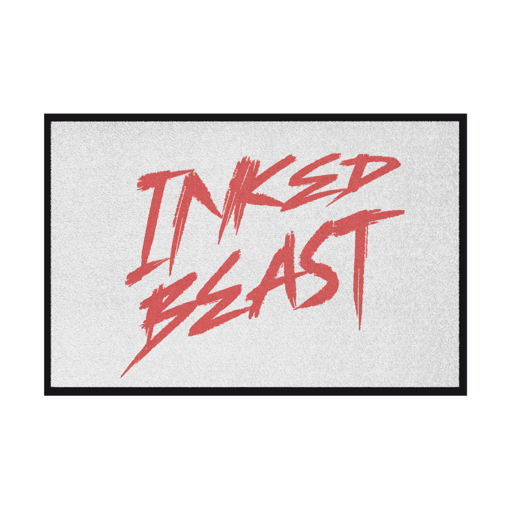 Inked Beast - Fußmatte Home & Living  Weiß 35x50cm  Tattoo Fashion von inked-mafia.de. Dieses Teil gehört in jeden Kleiderschrank eines inked-rebels! Finde ideale Geschenke für Tätowierte, Tattoofans oder Tätowierer.