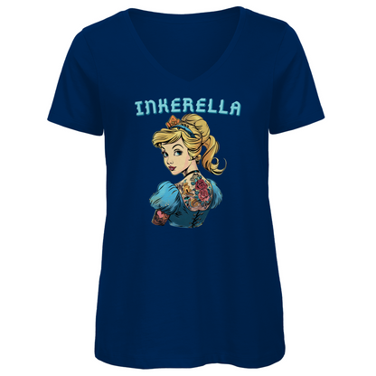 Inkerella - Damen Shirt Clothes  Navy Blue XS  Tattoo Fashion von inked-mafia.de. Dieses Teil gehört in jeden Kleiderschrank eines inked-rebels! Finde ideale Geschenke für Tätowierte, Tattoofans oder Tätowierer.