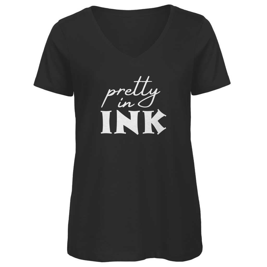 Pretty in ink - Damen Shirt Clothes  Schwarz XS  Tattoo Fashion von inked-mafia.de. Dieses Teil gehört in jeden Kleiderschrank eines inked-rebels! Finde ideale Geschenke für Tätowierte, Tattoofans oder Tätowierer.