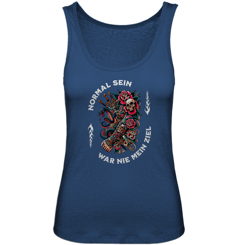 Normal - Damen Tank Top Clothes Navy Blue XS Tattoo Fashion von inked-mafia.de. Dieses Teil gehört in jeden Kleiderschrank eines inked-rebels! Finde ideale Geschenke für Tätowierte, Tattoofans oder Tätowierer.