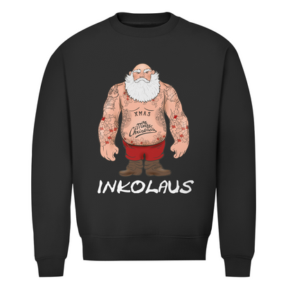 Inkolaus - Unisex Weihnachtssweater Clothes  Schwarz XS  Tattoo Fashion von inked-mafia.de. Dieses Teil gehört in jeden Kleiderschrank eines inked-rebels! Finde ideale Geschenke für Tätowierte, Tattoofans oder Tätowierer.