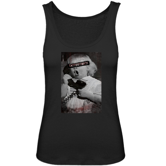 Tattootime - Damen Tank Top Clothes  Schwarz XS  Tattoo Fashion von inked-mafia.de. Dieses Teil gehört in jeden Kleiderschrank eines inked-rebels! Finde ideale Geschenke für Tätowierte, Tattoofans oder Tätowierer.