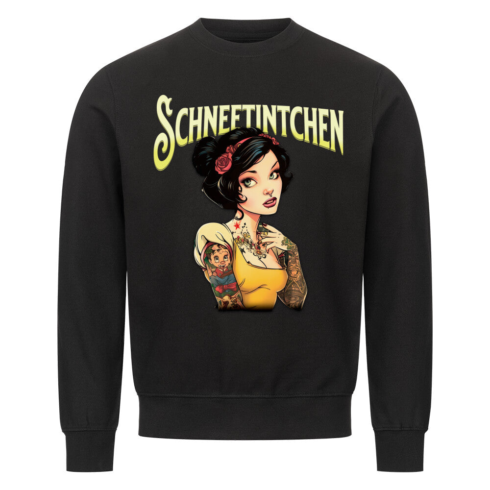 Schneetintchen - Sweatshirt Sweatshirt  S Schwarz  Tattoo Fashion von inked-mafia.de. Dieses Teil gehört in jeden Kleiderschrank eines inked-rebels! Finde ideale Geschenke für Tätowierte, Tattoofans oder Tätowierer.