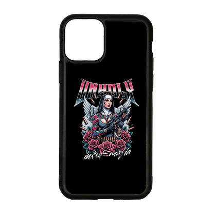 Unholy - iPhone Hülle CoverLarge     Tattoo Fashion von inked-mafia.de. Dieses Teil gehört in jeden Kleiderschrank eines inked-rebels! Finde ideale Geschenke für Tätowierte, Tattoofans oder Tätowierer.