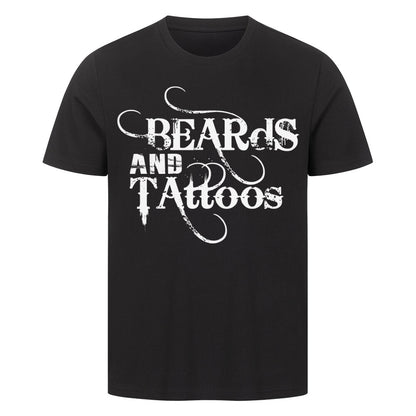 Beards - Premium Shirt T-Shirt  S Schwarz  Tattoo Fashion von inked-mafia.de. Dieses Teil gehört in jeden Kleiderschrank eines inked-rebels! Finde ideale Geschenke für Tätowierte, Tattoofans oder Tätowierer.